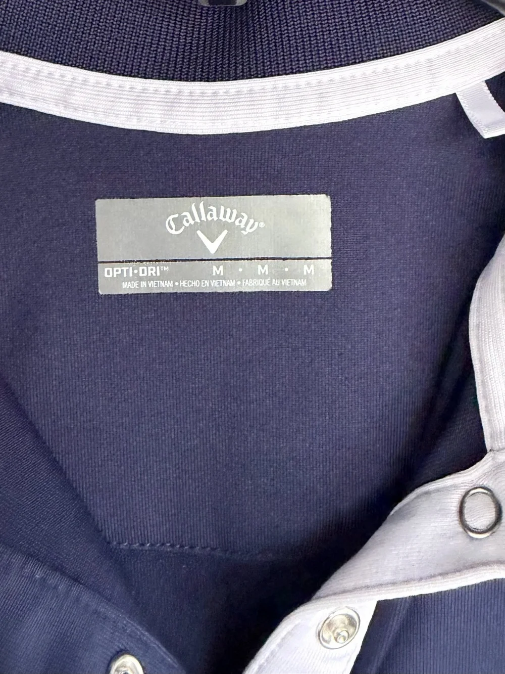 Callaway Sleeveless Navy Polo with White Trim Golf Dress - Picture 7 of 7
